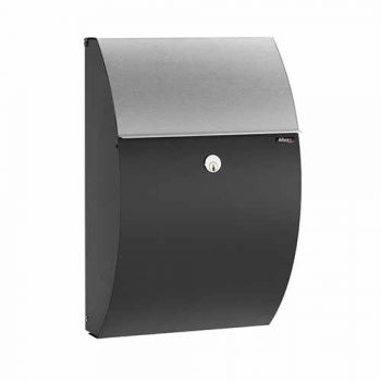 Brievenbus Allux 7000 zwart/RVS